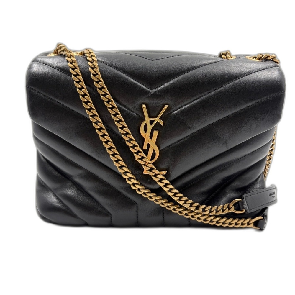 YVES SAINT LAURENT Lulu Small Handbag Shoulder Bag Black